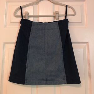 Free People Jean Skirt